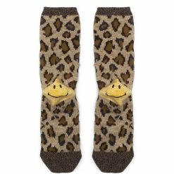 KAPITAL 84 YARNS HEEL SMILIE LEOPARD SOCKS -WACKO MARIA SALES 22a2255876ebda436cdb8e6709fffc07