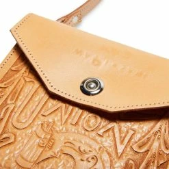 KAPITAL HAND CARVED LEATHER SACOCHE (FLOWER & SEWING MACHINE) -WACKO MARIA SALES 5019f6509774ff57396d49257e62837e