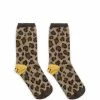 KAPITAL 84 YARNS HEEL SMILIE LEOPARD SOCKS