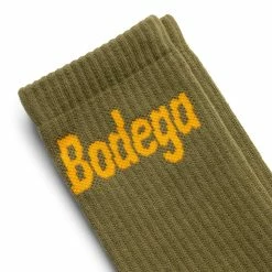 Bodega LOGO SOCK -WACKO MARIA SALES BODEGALOGOSOCKGREENOSBDGA AW22 301 00031 3