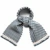 Bode FRINGE CHECK SCARF -WACKO MARIA SALES BodeFRINGECHECKSCARFBLUECREAMOSMRF22KA005 1