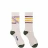Bodega X Druthers DIAGONAL EVERYDAY SOCK -WACKO MARIA SALES BodegaXDRUTHERSDIAGONALEVERYDAYSOCKWHITEBURGUNDYOSBDGA DR21 303 0003 1