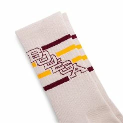 Bodega X Druthers DIAGONAL EVERYDAY SOCK 8 Bodega X Druthers DIAGONAL EVERYDAY SOCK -WACKO MARIA SALES BodegaXDRUTHERSDIAGONALEVERYDAYSOCKWHITEBURGUNDYOSBDGA DR21 303 0003 3