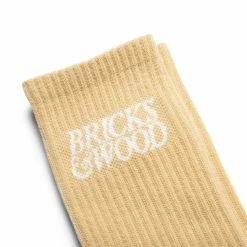 Bricks & Wood LOGO SOCKS -WACKO MARIA SALES Bricks WoodsLOGOSOCKSTANOSBW FW22 SOCKS2 3