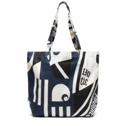 Carhartt WIP GRAPHIC CANVAS TOTE BAG -WACKO MARIA SALES CarharttWIPCANVASGRAPHICTOTEMARINAPRINTATOMBLUEOSI031597 1HMXX 3