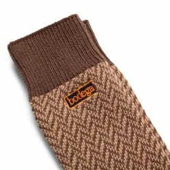 Bodega HERRINGBONE SOCK -WACKO MARIA SALES DruthersBODEGAHERRINGBONESOCKBROWNOSBDGA DR22 303 0002 3