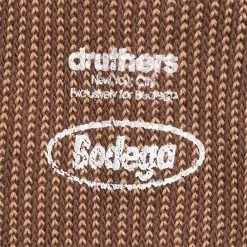 Bodega HERRINGBONE SOCK -WACKO MARIA SALES DruthersBODEGAHERRINGBONESOCKBROWNOSBDGA DR22 303 0002 7