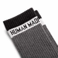 Human Made DUCK PILE SOCKS -WACKO MARIA SALES HUMANMADEDUCKPILESOCKSCHARCOALMHM24GD007 3