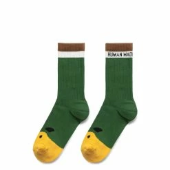 Human Made DUCK PILE SOCKS -WACKO MARIA SALES HUMANMADEDUCKPILESOCKSGREENMHM24GD007 2