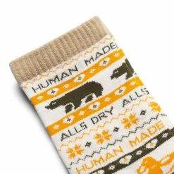 Human Made LOW GAUGE PATTERN SOCKS -WACKO MARIA SALES HumanMadeLOWGAUGEPATTERNSOCKSYELLOWMHM24GD008 3