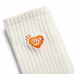 Human Made PILE SOCKS 8 Human Made PILE SOCKS -WACKO MARIA SALES HumanMadePILESOCKSWHITEMHM25GD004 3