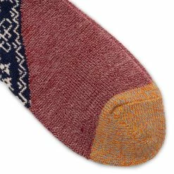 KAPITAL 96 YARNS WOOL HEEL BANDANA SOCKS -WACKO MARIA SALES KAPITAL96YARNSWOOLHEELBANDANASOCKSNAVYOSEK 1265 4