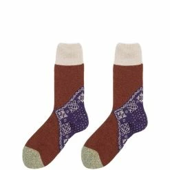 KAPITAL 96 YARNS WOOL HEEL BANDANA SOCKS -WACKO MARIA SALES KAPITAL96YARNSWOOLHEELBANDANASOCKSPURPLEOSEK 1265 2