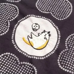 KAPITAL FASTCOLOR SELVEDGE BANDANA (LOVE CAT EMBROIDERY) -WACKO MARIA SALES KapitalFASTCOLORSELVEDGEBANDANALOVECATEMBROIDERYBLACKOSK1610XG606 4