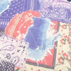 KAPITAL FASTCOLOR SELVEDGE BANDANA (PATCHWORK) -WACKO MARIA SALES KapitalFASTCOLORSELVEDGEBANDANAPATCHWORKNAVYO SK2003XG509 4