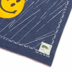 KAPITAL FASTCOLOR SELVEDGE BANDANA (RAIN SMILE) -WACKO MARIA SALES KapitalFASTCOLORSELVEDGEBANDANARAINSMILENAVYO SEK 1038 3