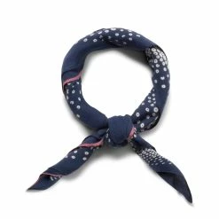 KAPITAL FASTCOLOR SELVEDGE BANDANA (LOVE CAT EMBROIDERY)