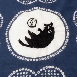 KAPITAL FASTCOLOR SELVEDGE BANDANA (LOVE CAT EMBROIDERY) -WACKO MARIA SALES KapitalFASTCOLORSELVEDGEBANDANA LOVECATEMBROIDERY NAVYOSK1610XG606 4