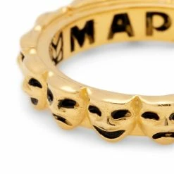 Maple LAUGH NOW CRY LATER RING -WACKO MARIA SALES MapleLAUGHNOWCRYLATERRING14KGOLDPLATED7MPLCO LNCL RING 3