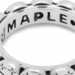 Maple NEVERMIND RING -WACKO MARIA SALES MapleNEVERMINDRINGSILVER9256MPLSS22 44 3