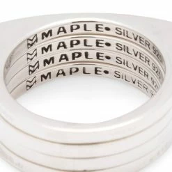 Maple STACKABLE RINGS -WACKO MARIA SALES MapleSTACKABLERINGSILVER9257MPLCO STACK RING 6