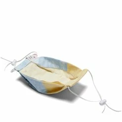 Marketplace ETAKO ETAKO GOLDENROD + INDIGO OVERDYE VINTAGE FLORAL PATCHWORK FACE MASK -WACKO MARIA SALES MarketplaceGOLDENRODXINDIGOOVERDYEVINTAGEFLORALPATCHWORKINDIGOO SKO12 4