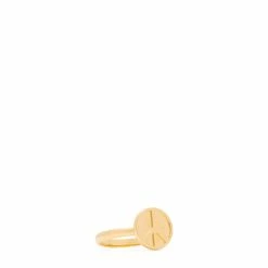 Needles PEACE RING -WACKO MARIA SALES NeedlesRING GOLDPLATEPEACE11JO002 4