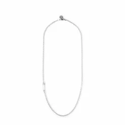 Neighborhood SILVER SAFETY PIN NECKLACE