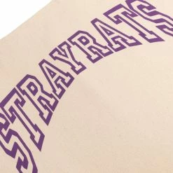 Stray Rats ARCH LOGO TOTE BAG -WACKO MARIA SALES STRAYRATSARCHLOGOTOTEBAGNATURALOSSRA1126 TAN 4