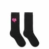 X-Girl DRIPPING HEART LOGO SOCKS