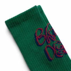 Brain Dead BD STRINGY SOCKS -WACKO MARIA SALES braindeadBDSTRINGYSOCKSGREENOSBDW22A16002765GR01 3