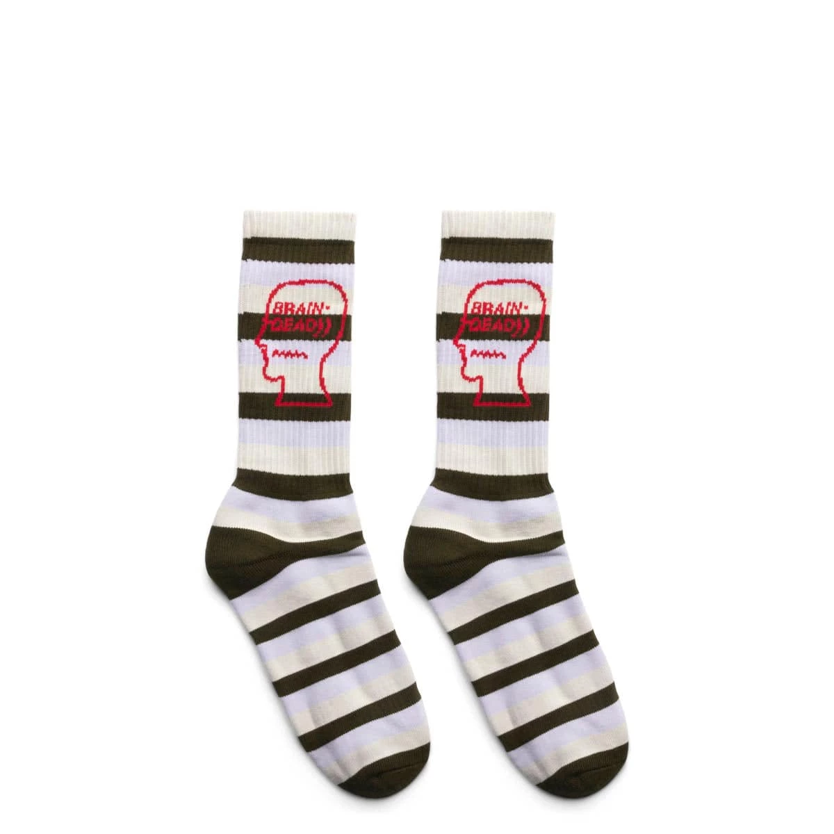 Brain Dead STRIPED LOGO HEAD SOCK 3 Brain Dead STRIPED LOGO HEAD SOCK