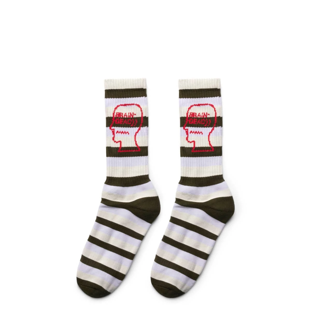 Brain Dead STRIPED LOGO HEAD SOCK 4 Brain Dead STRIPED LOGO HEAD SOCK - Image 2