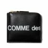 Comme Des Garçons Wallet HUGE LOGO -WACKO MARIA SALES comme des garcons wallets HUGE LOGO BLACK OS SA3100HL 01