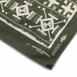 Engineered Garments PRINTED BANDANA 9 Engineered Garments PRINTED BANDANA -WACKO MARIA SALES engineeredgarementsPRINTEDBANDANAOLIVE PATCHWORKOS23S1H036 BD001D 4