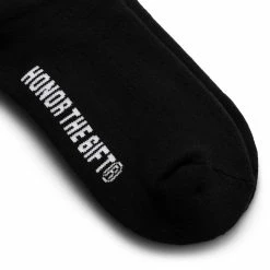 HONOR THE GIFT PEACE SOCKS -WACKO MARIA SALES honorthegiftPEACESOCKSBLACKOSHTG220483 4