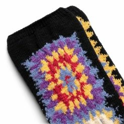 KAPITAL 96 YARNS CROCHED STRETCH SOCKS 8 KAPITAL 96 YARNS CROCHED STRETCH SOCKS -WACKO MARIA SALES kapital96YARNSCROCHEDSTRETCHSOCKSBLACKOSEK 1146 3