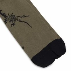 Maharishi BROKEN ARROW STRIPED SOCK 9 Maharishi BROKEN ARROW STRIPED SOCK -WACKO MARIA SALES maharishiBROKENARROWSTRIPEDSOCKOLIVESTRIPEOS9454 4