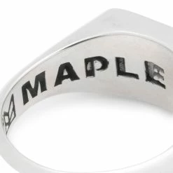 Maple DANNY SIGNET RING -WACKO MARIA SALES mapleDANNYSIGNETRINGSILVER925ABALONESHELL8MPLSS22 15 6