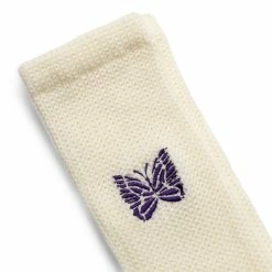 Needles PILE SOCKS -WACKO MARIA SALES needlesPILESOCKSA IVORYSLQ048 3