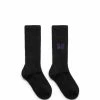 Needles PILE SOCKS -WACKO MARIA SALES needlesPILESOCKSD BLACKSLQ048 1