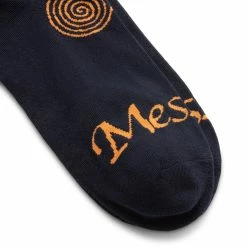 Perks And Mini MESSAGE DRESS SOCK -WACKO MARIA SALES perksandminiMESSAGEDRESSSOCKBLACKOS10008 4