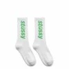 Stüssy HELVETICA CREW SOCKS -WACKO MARIA SALES stussyHELVETICACREWSOCKSWHITEKELLYOS138845 1