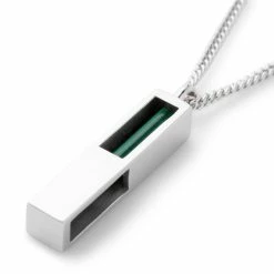 Tom Wood CUBE PENDANT MALACHITE -WACKO MARIA SALES tomwoodCUBEPENDANTMALACHITE925STERLINGSILVER22IN.NP0518GRM01S925 4