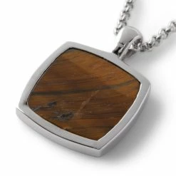 Tom Wood CUSHION PENDANT TIGER EYE -WACKO MARIA SALES tomwoodCUSHIONPENDANTTIGEREYE925STERLINESILVEROSNP75WKTIE01S925 4